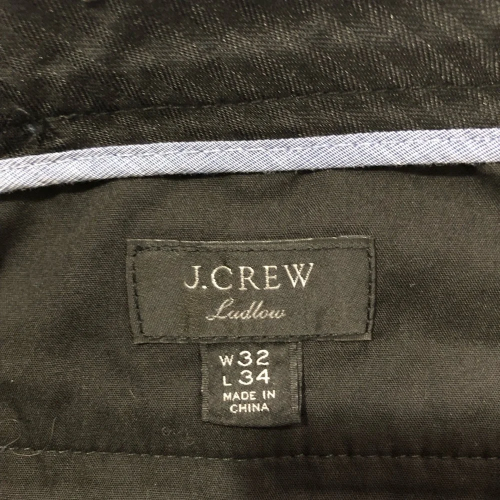 J crew mens ludlow slim fit navy suit pants 32x34 wool blend